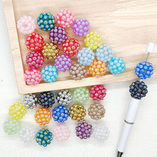 Multicolor Rhinestone Bubble Beads,UV 20mm Acrylic Beads