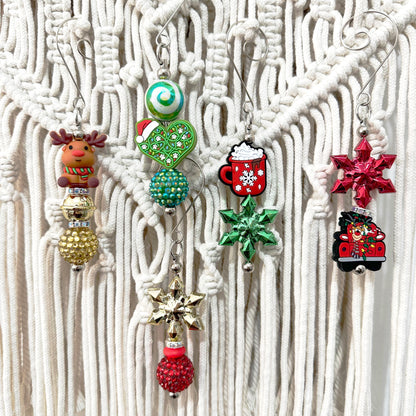 5 Sets DIY Beaded Christmas Tree Hook Kit,Ornament Hook Beadable