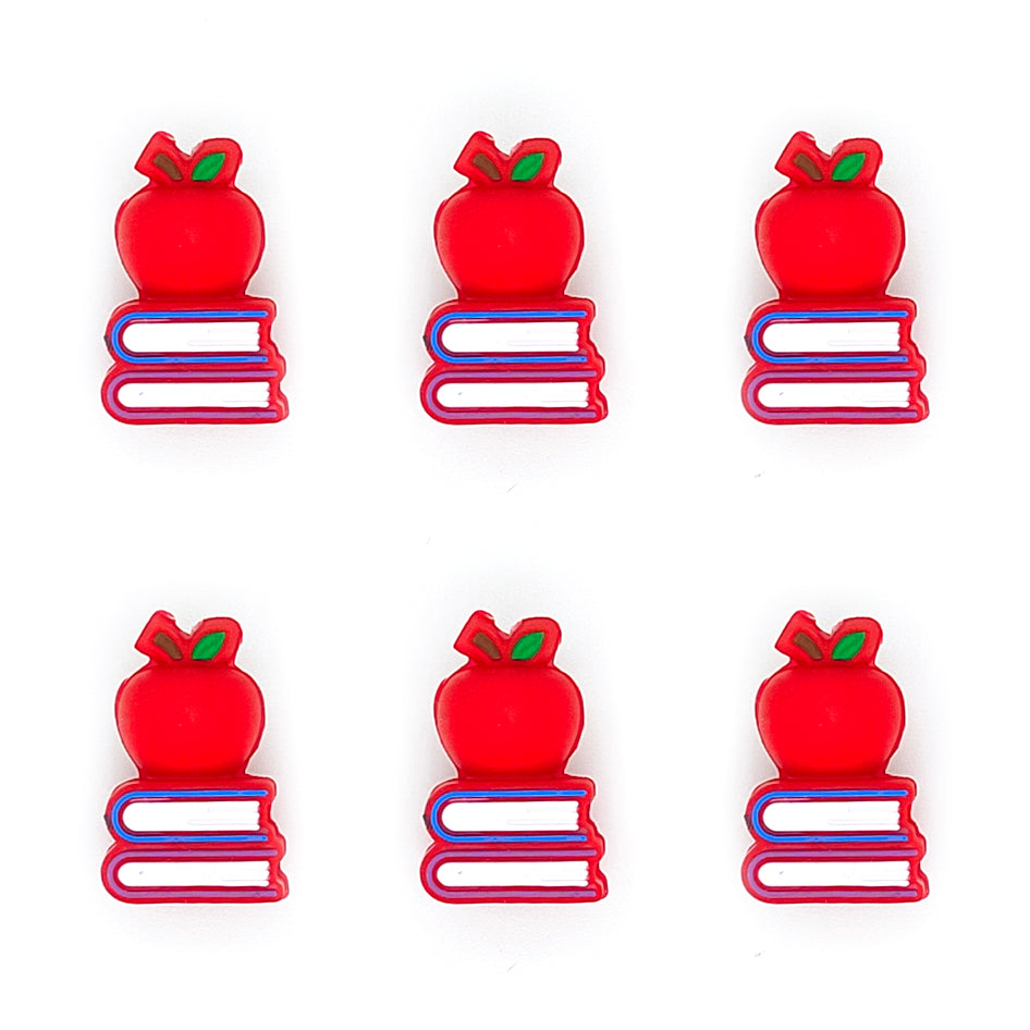 3D Apple Stacked Book Focal