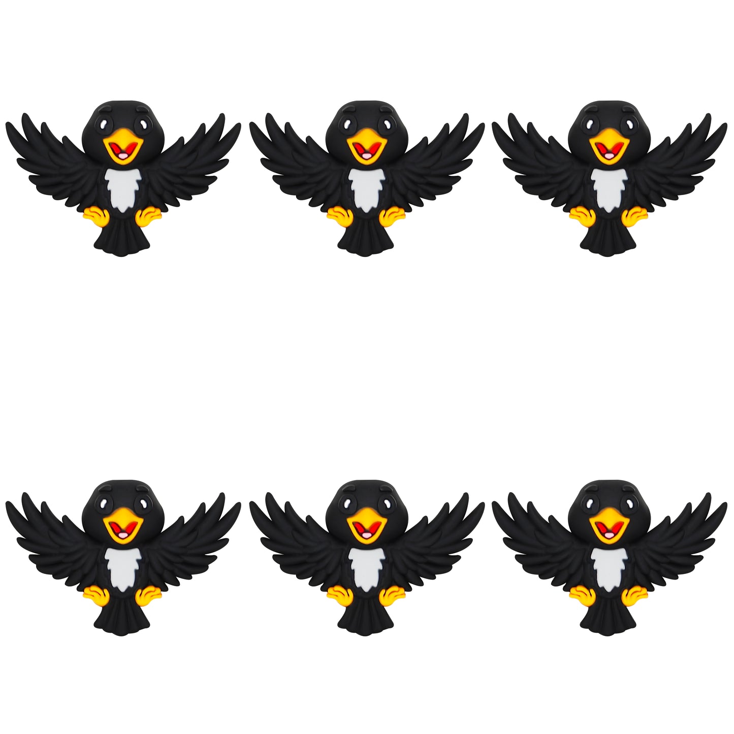 3D Black Bird Focal