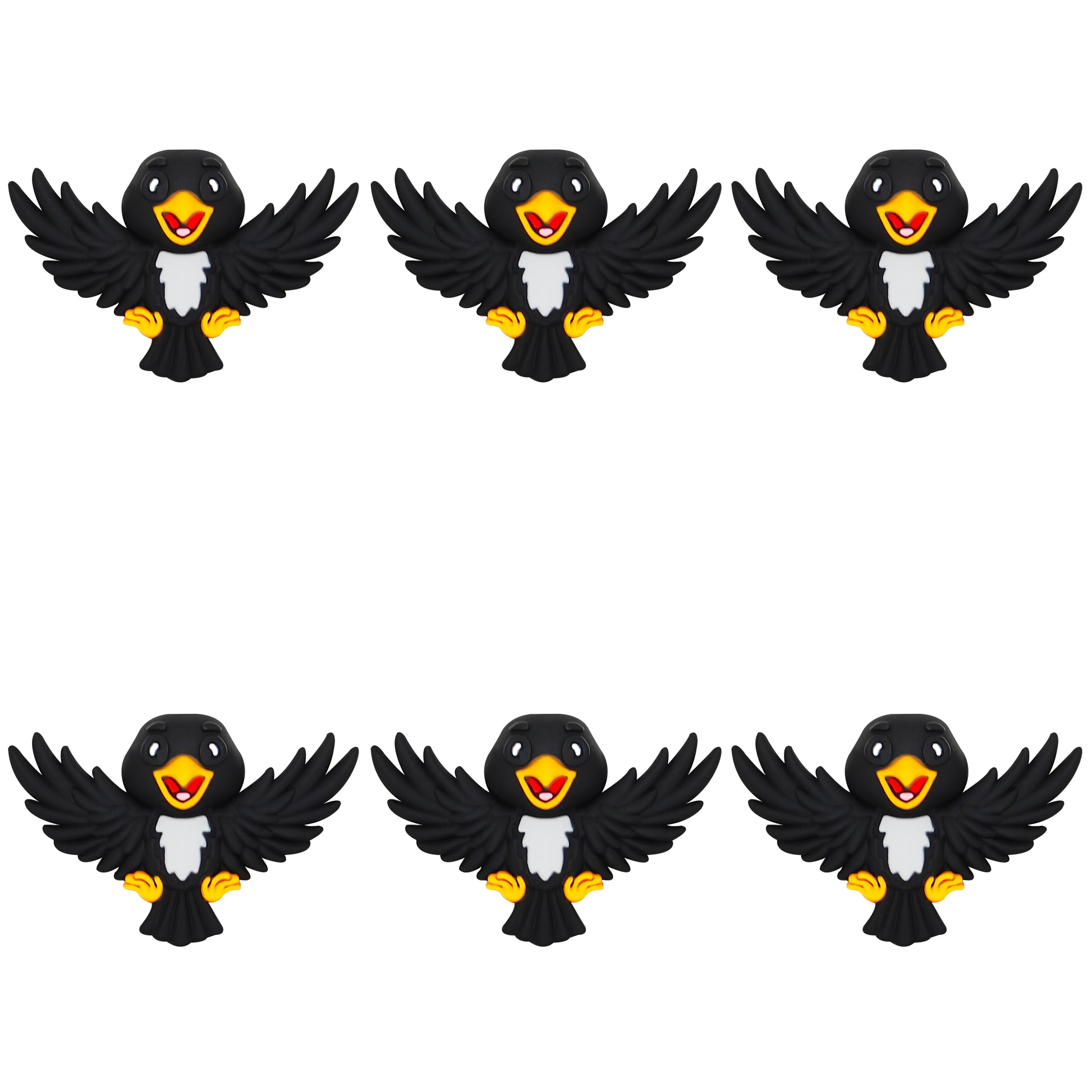 3D Black Bird Focal