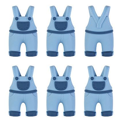 3D Blue Overalls Focal