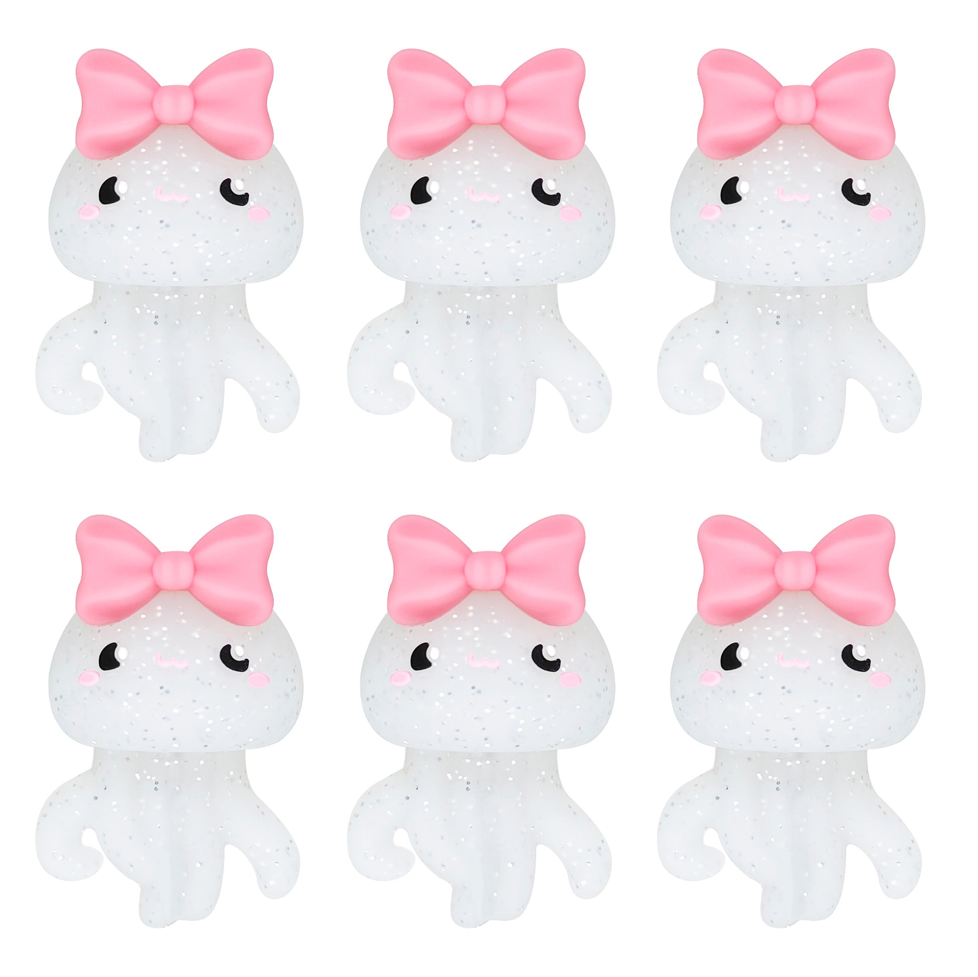 3D Bowknot Jellyfish Glitter Focal