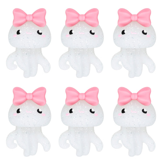 3D Bowknot Jellyfish Glitter Focal