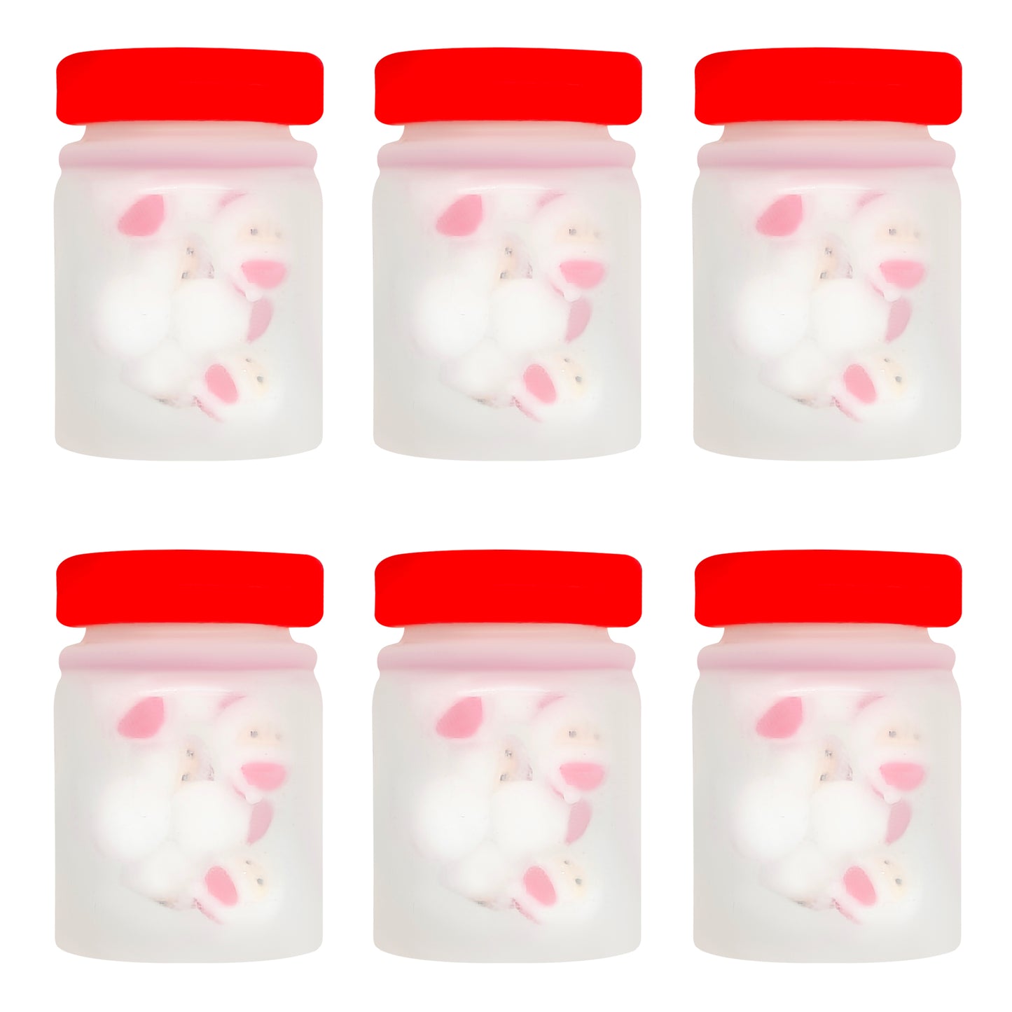 3D Christmas Santa Jar Focal