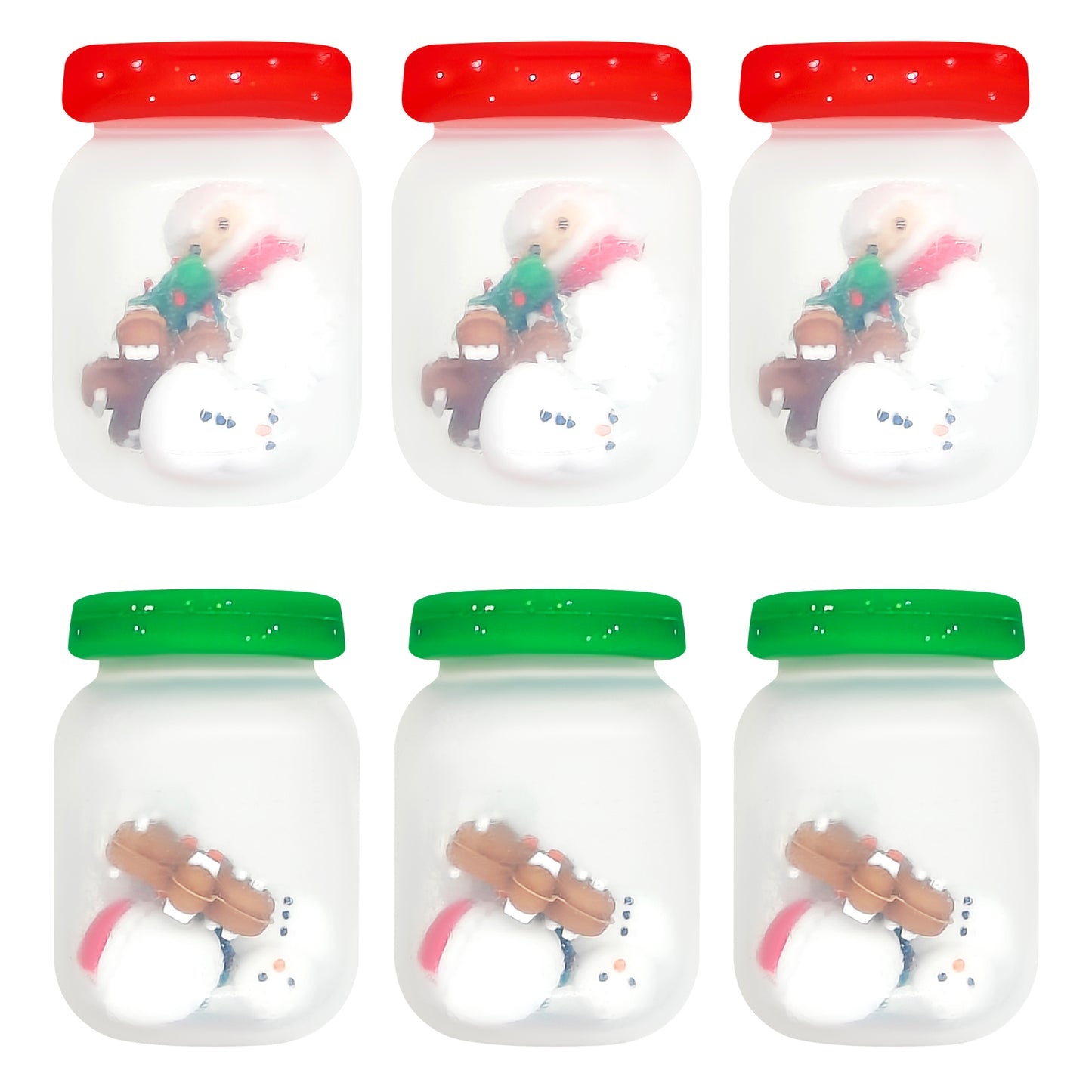 3D Christmas Shaker Jar Focal