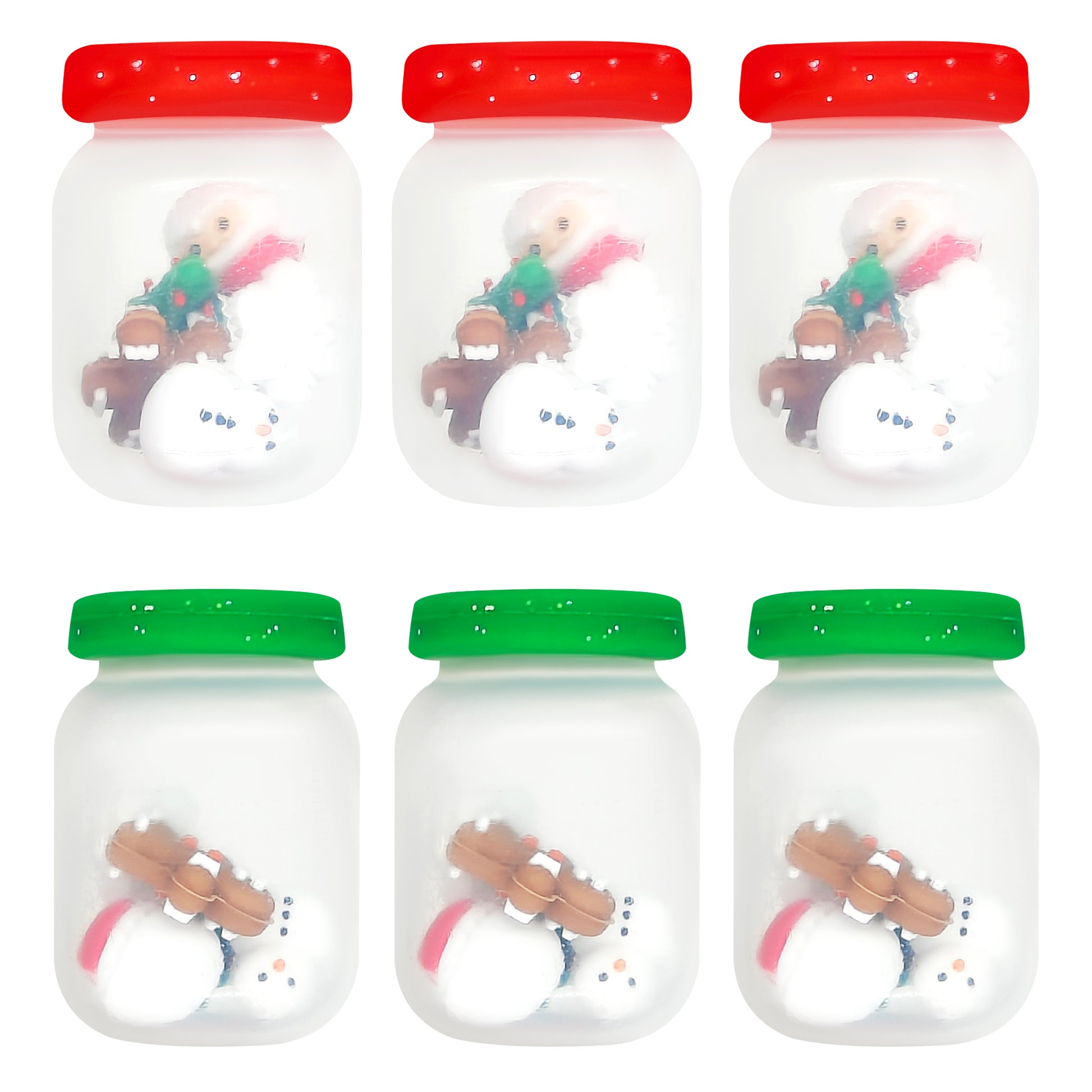 3D Christmas Shaker Jar Focal