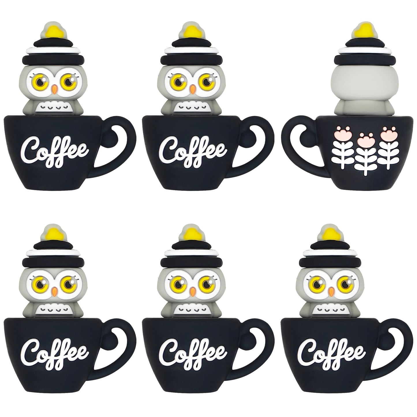 3D Coffee Cup Owl Focal