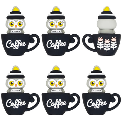 3D Coffee Cup Owl Focal