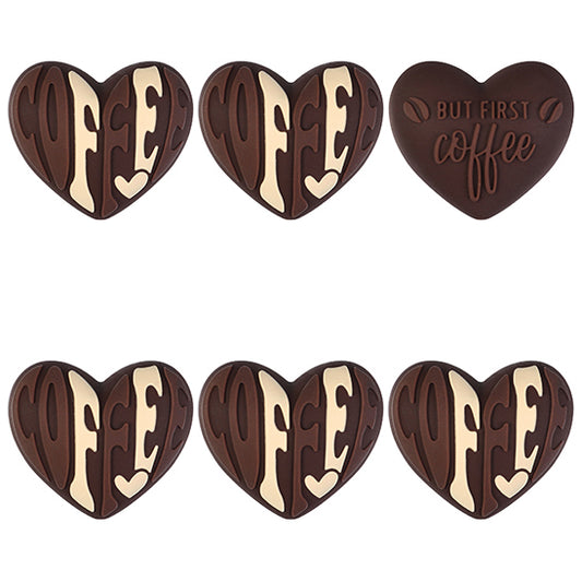3D Coffee Heart Focal