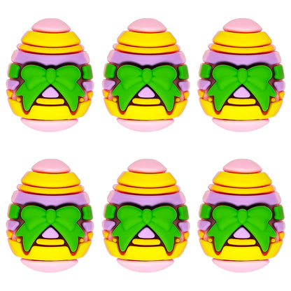 3D Colored Easter Egg Bow Focal