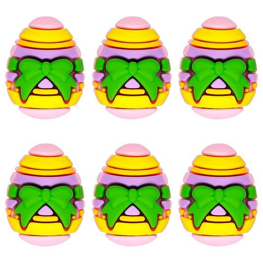 3D Colored Easter Egg Bow Focal