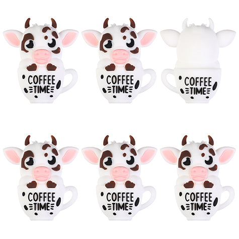 3D Cow In Coffee Mug Focal