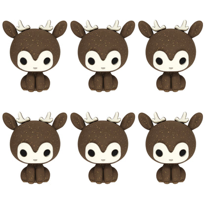 3D Cute Deer Glitter Focal
