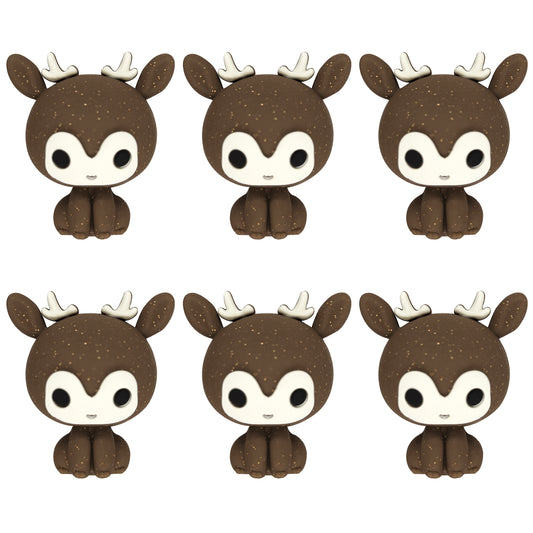 3D Cute Deer Glitter Focal