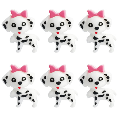 3D Dalmatian Dog with Bow Focal