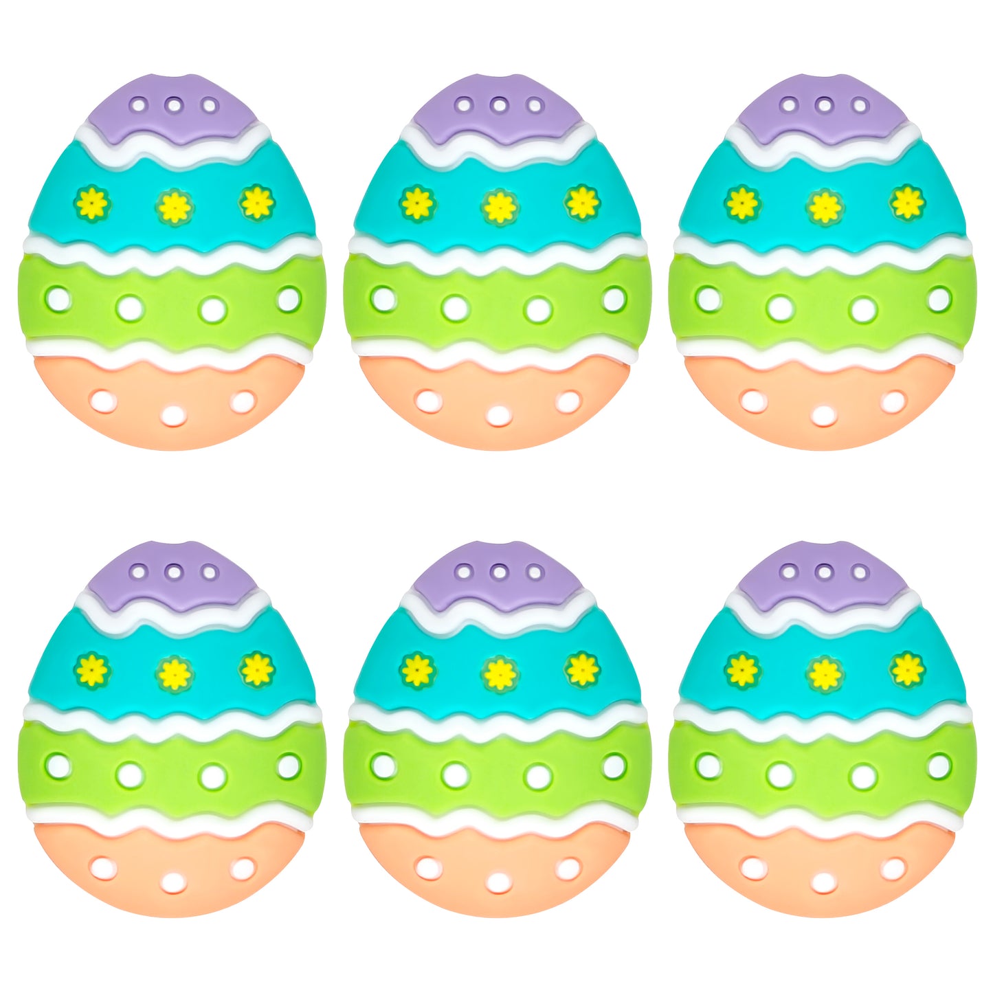 3D Easter Egg Colored Focal