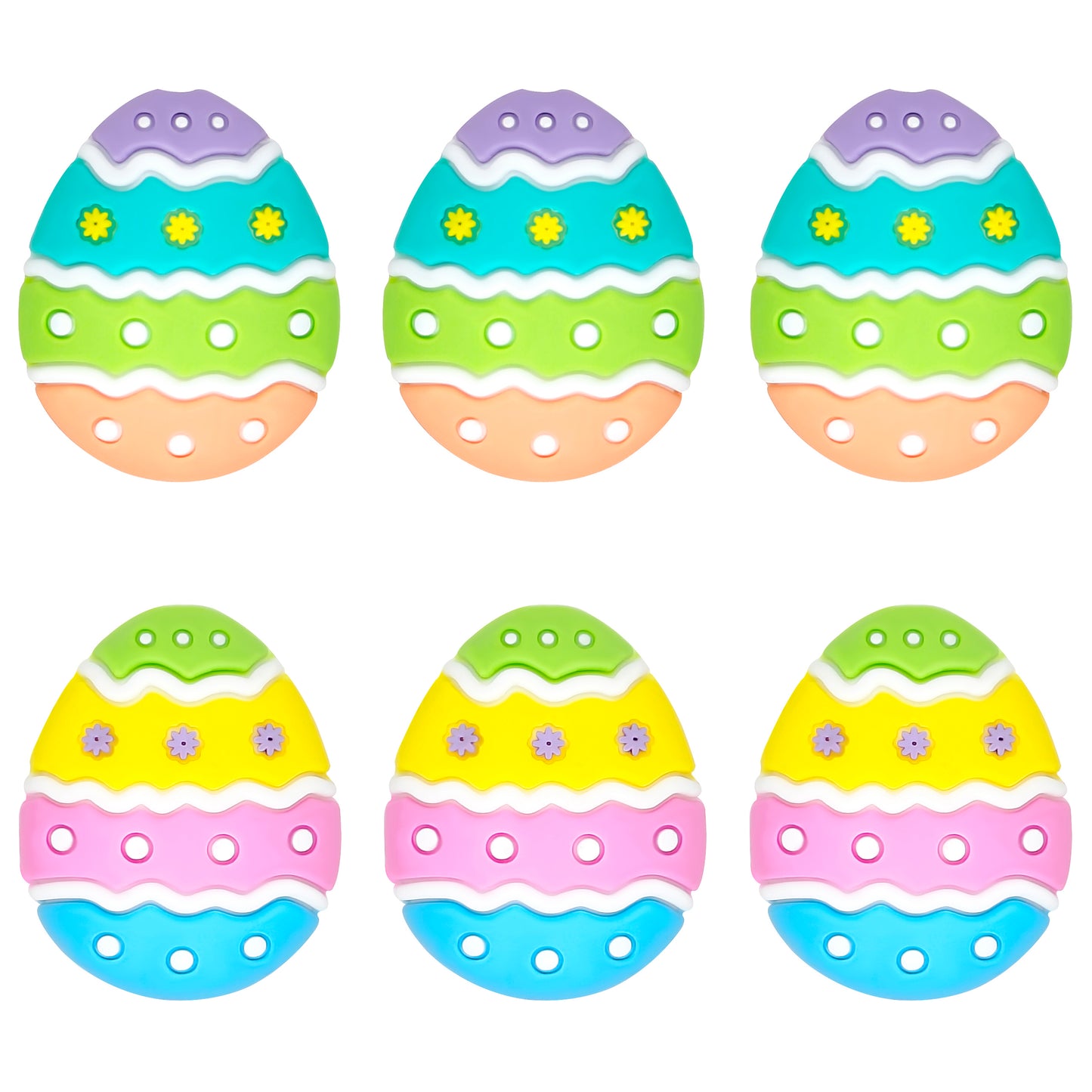 3D Easter Egg Colored Focal