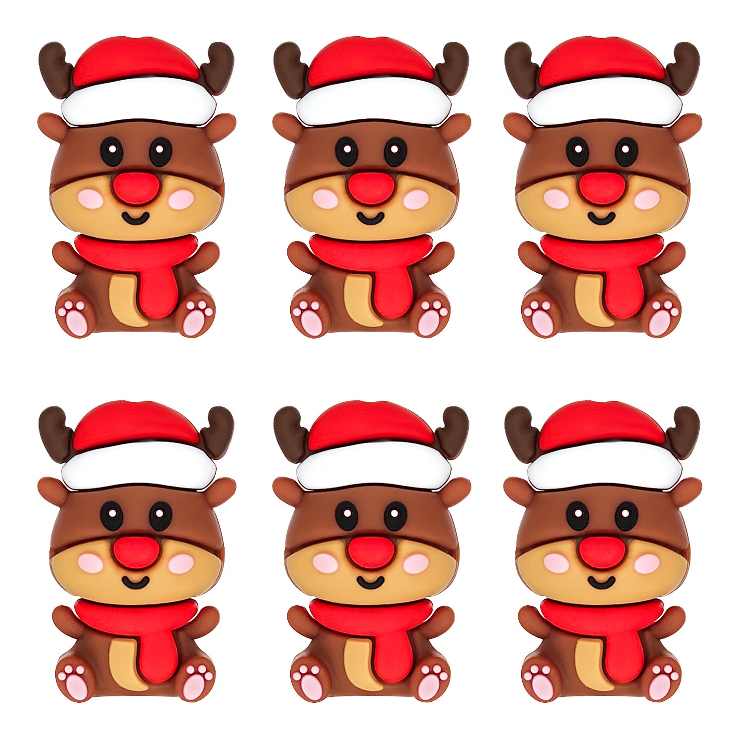 3D Elk Christmas Focal