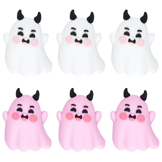 3D Ghost Halloween Focal Beads