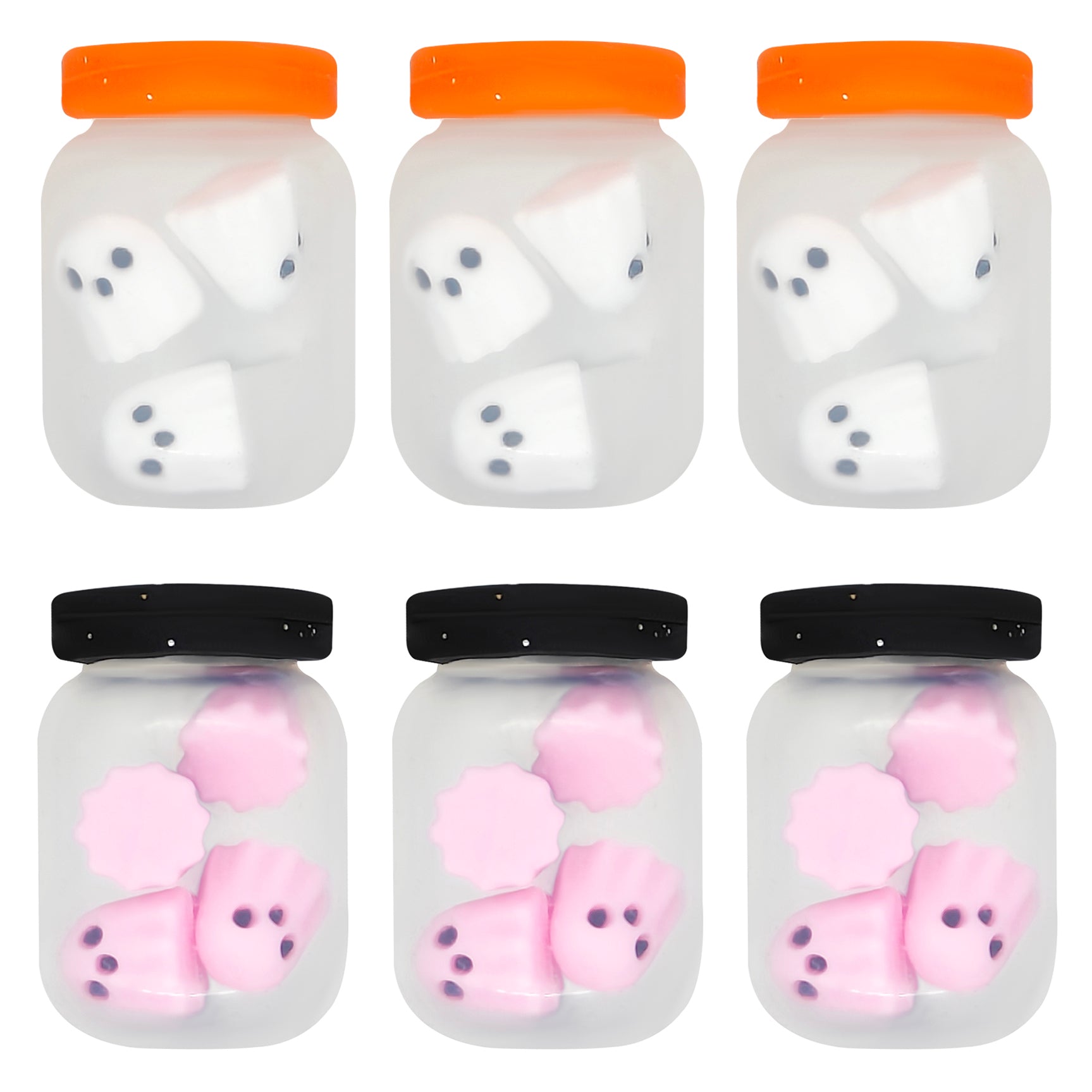 3D Ghost in Jar Halloween Focal