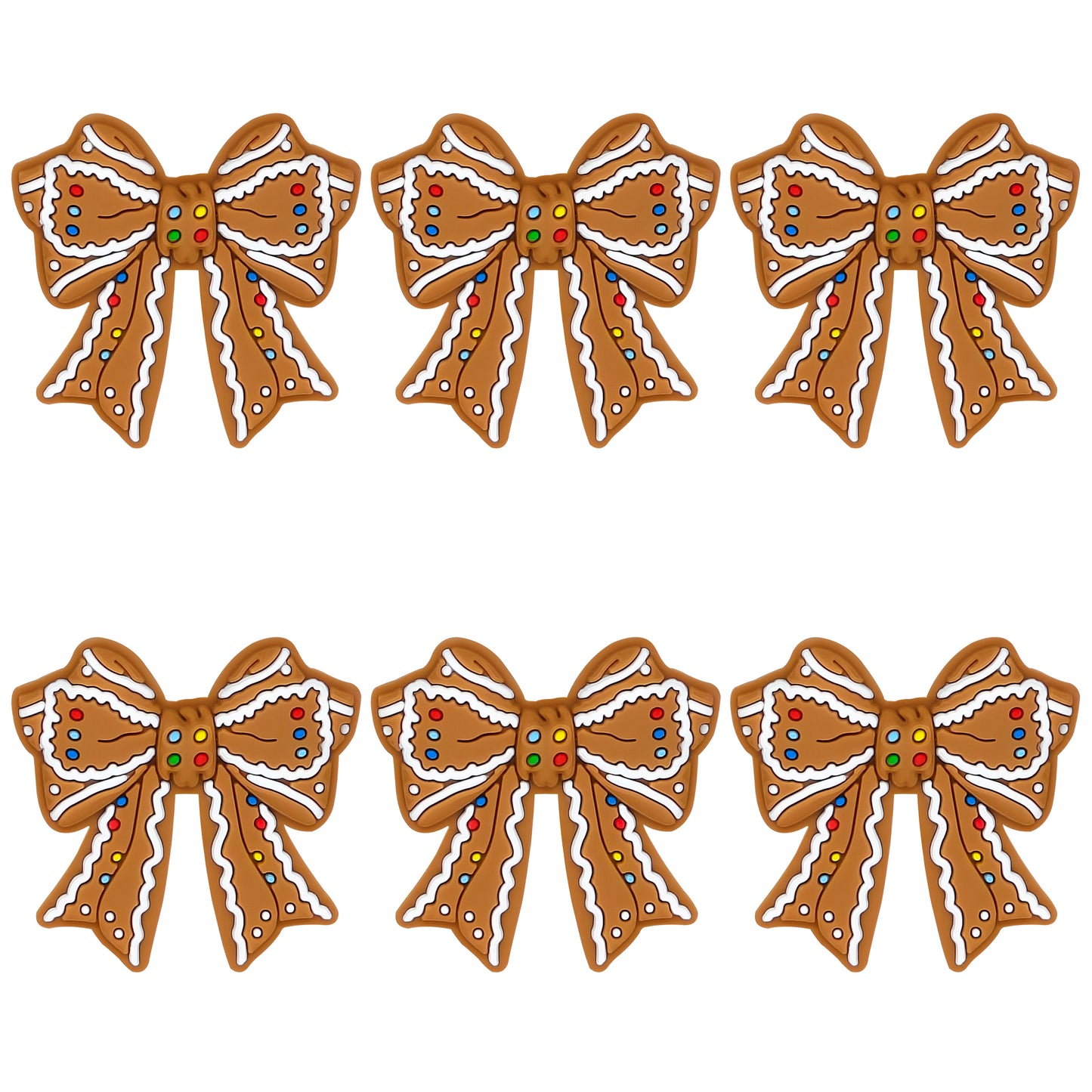 3D Gingerbread Bow Focal