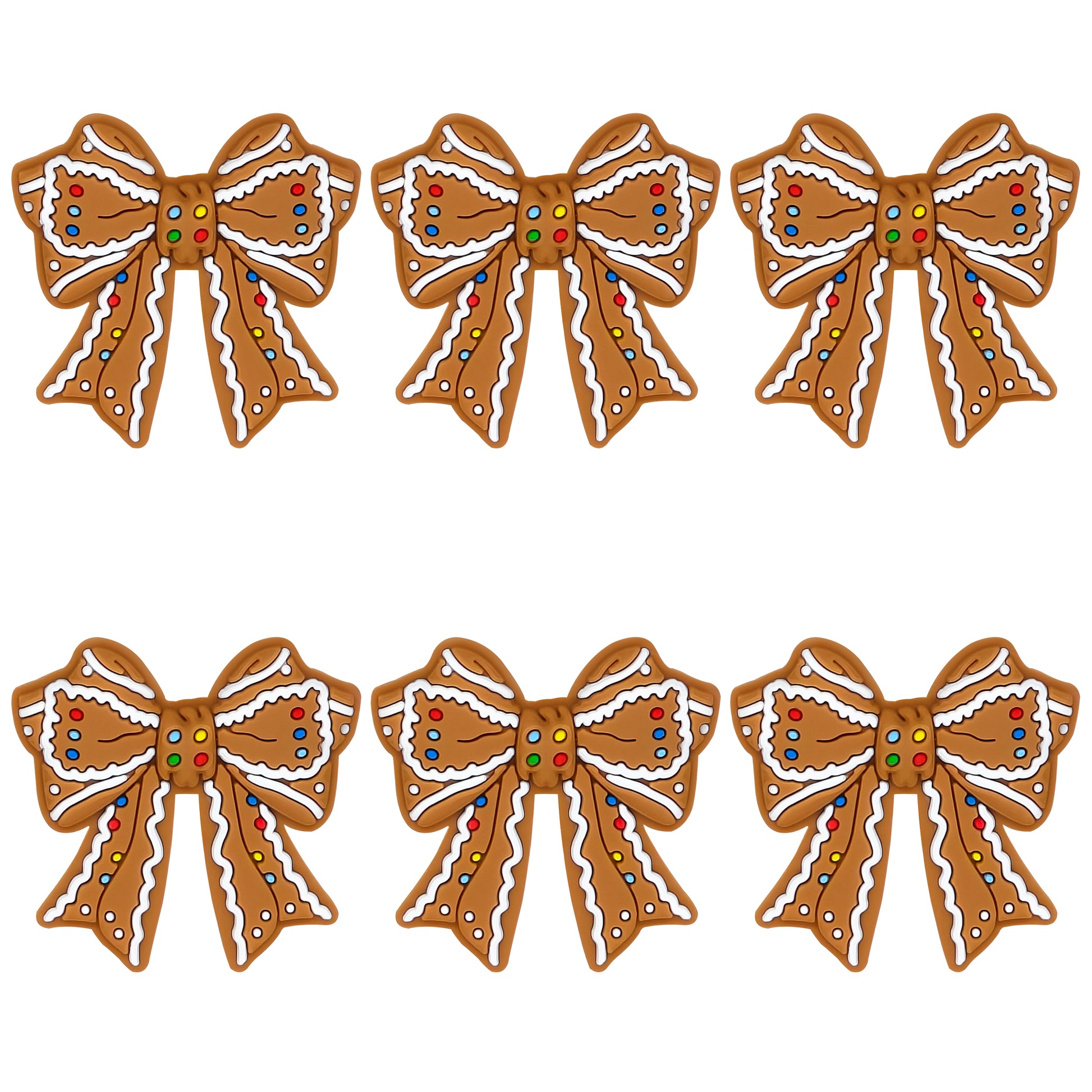 3D Gingerbread Bow Focal