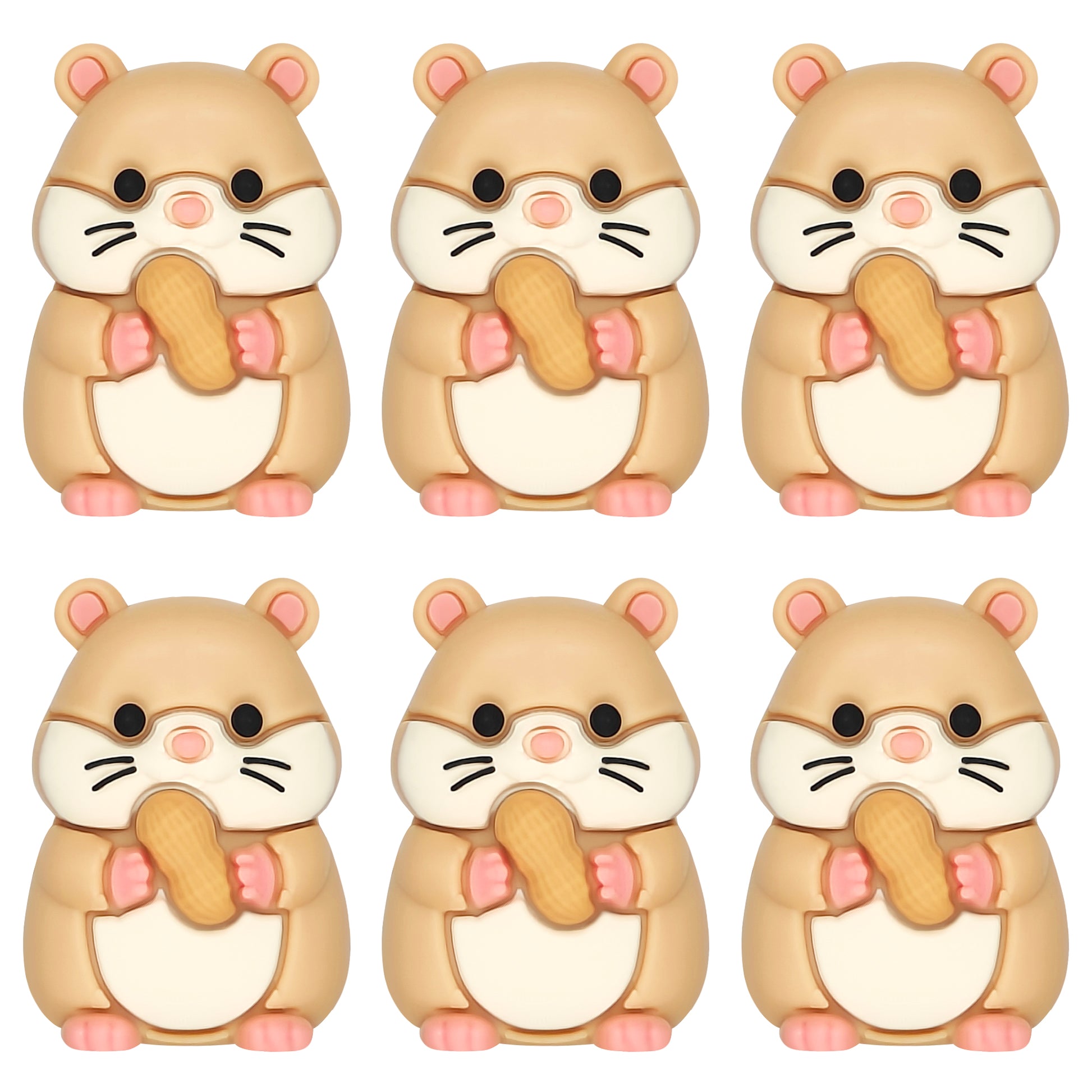 3D Hamster with Peanut Focal