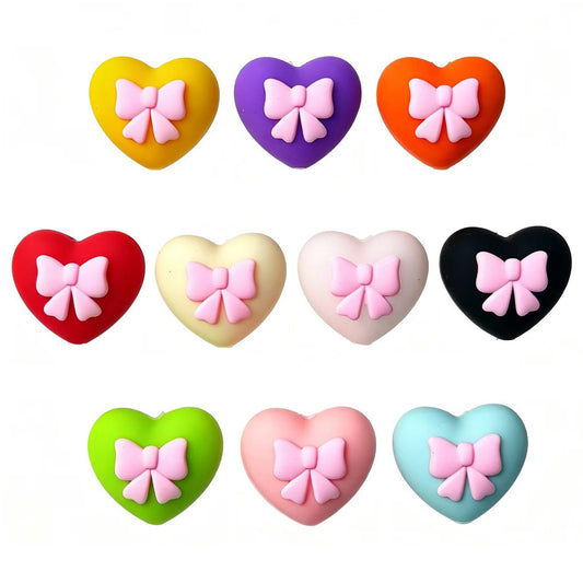 3D Heart Bow Focal-Assorted Color