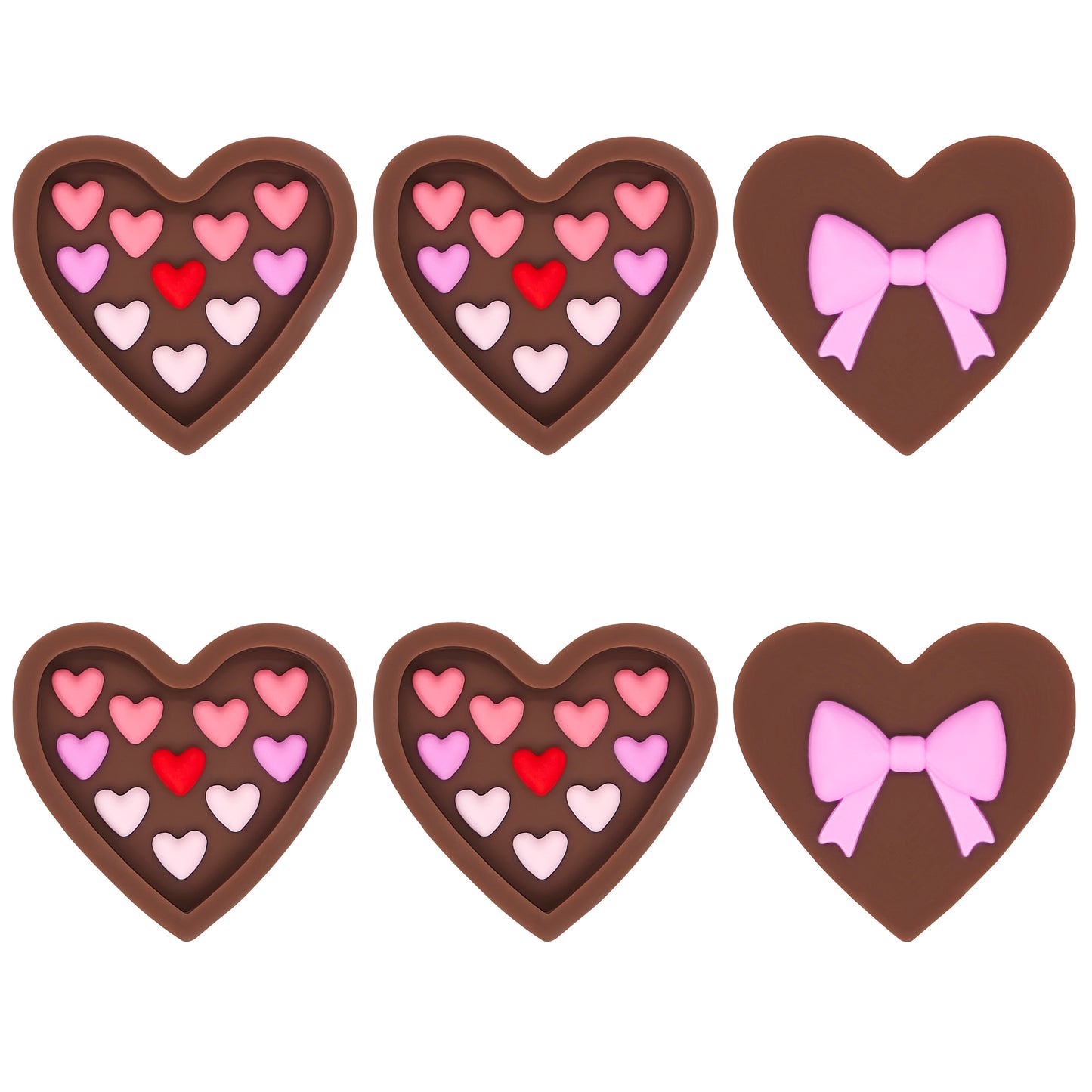 3D Heart Bowknot Focal