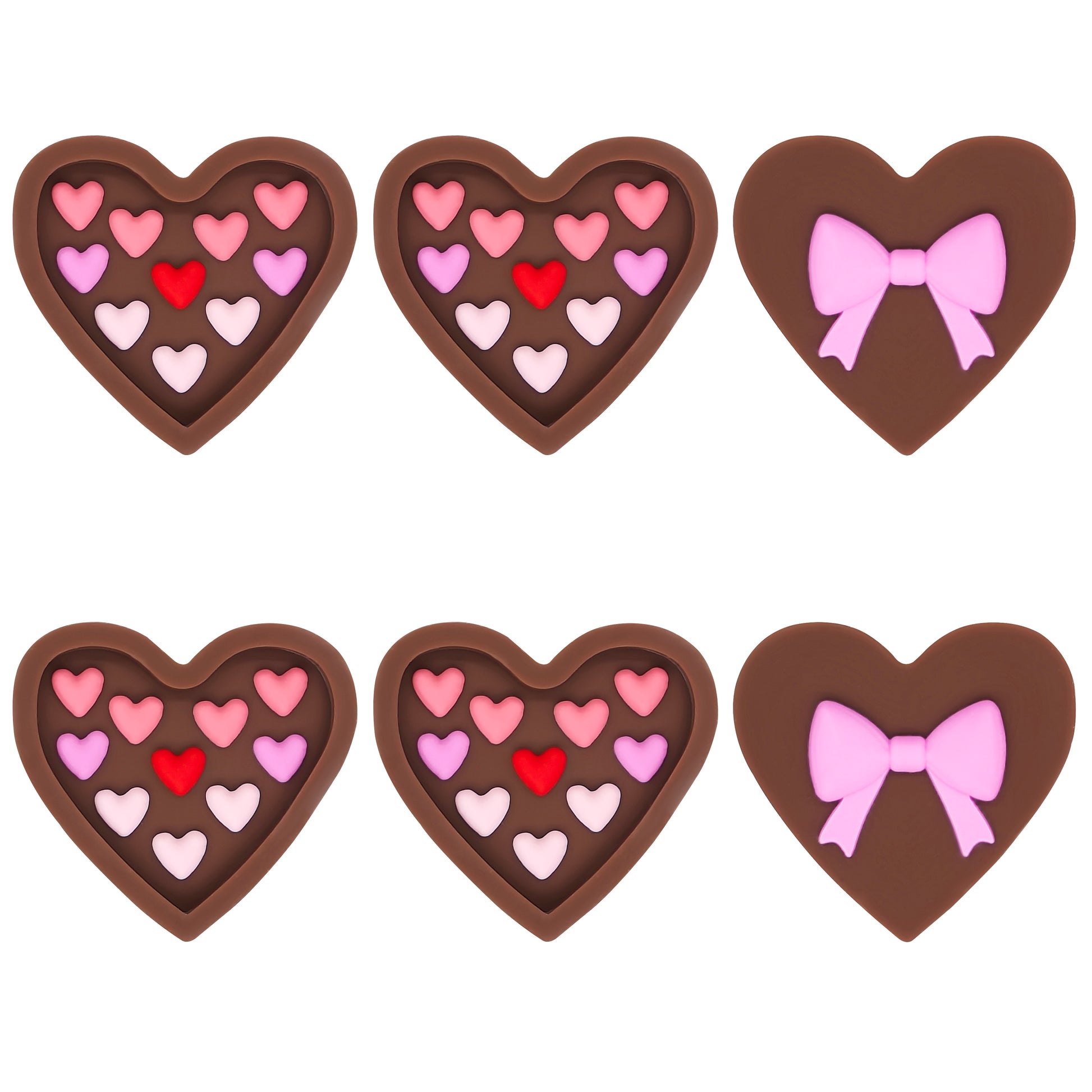 3D Heart Bowknot Focal