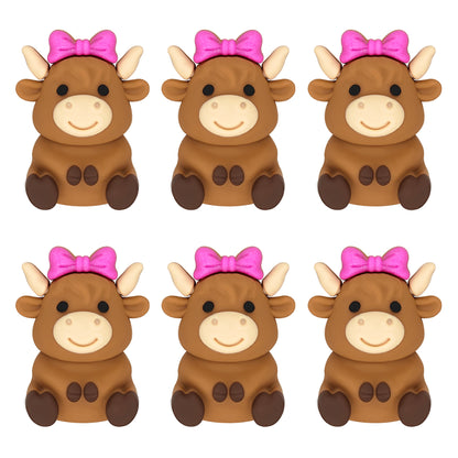 3D Highland Cow Bow Focal