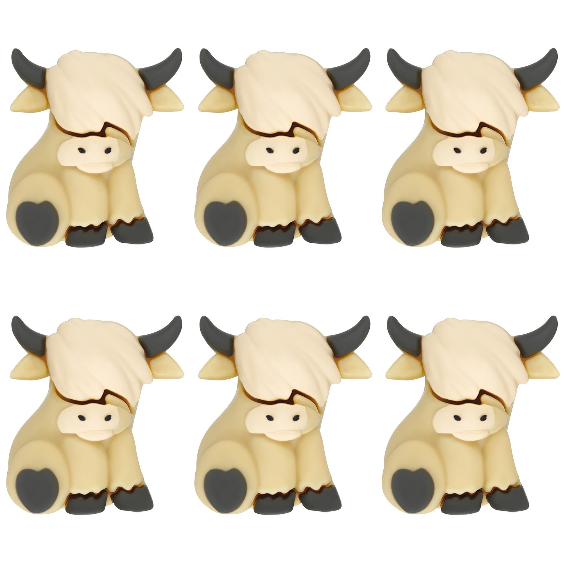 3D Highland Cow Western Focal