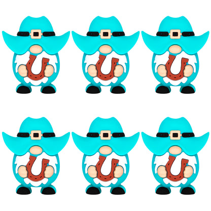 3D Horseshoe Cowboy Gnome Western Focal