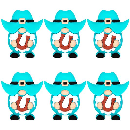 3D Horseshoe Cowboy Gnome Western Focal