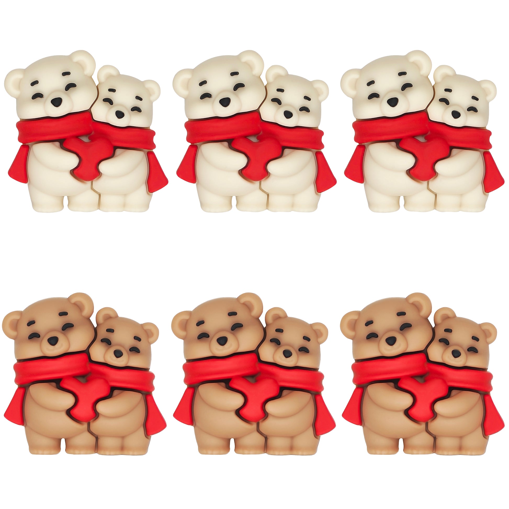 3D Love Heart Bear Focal