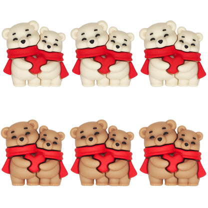 3D Love Heart Bear Focal