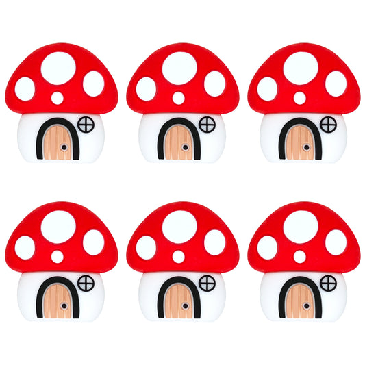 3D Mushroom House Focal