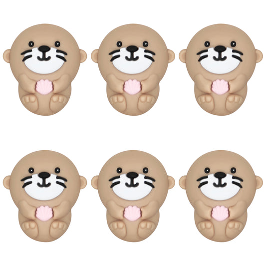 3D Otter with Shell Focal