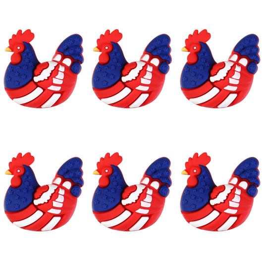 3D Patriotic Chicken Focal