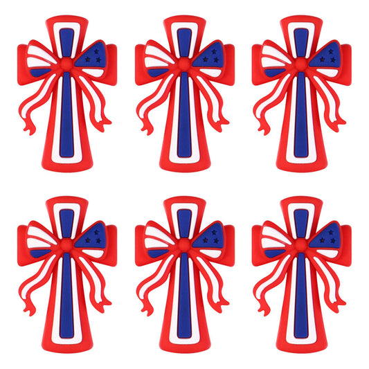 3D Patriotic Cross Bow Focal