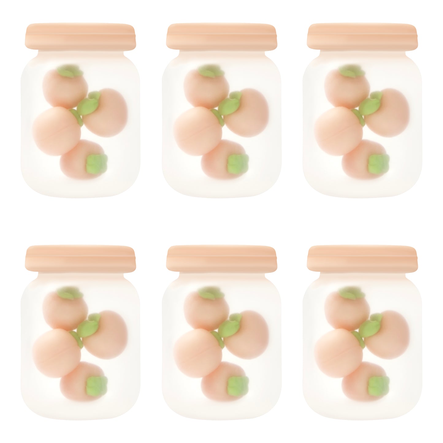 3D Peach Jar Focal