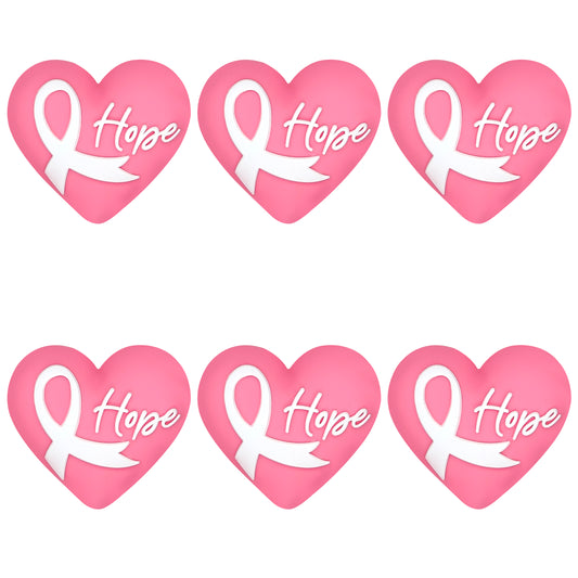 3D Pink Ribbon Heart Breast Cancers Focal