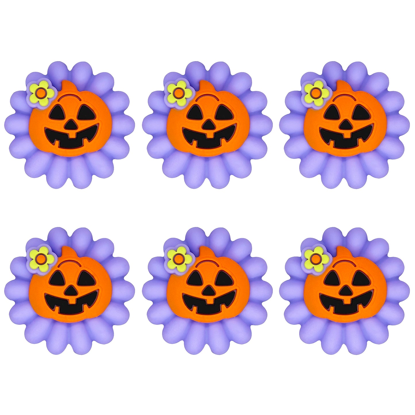 3D Pumpkin Flower Halloween Focal