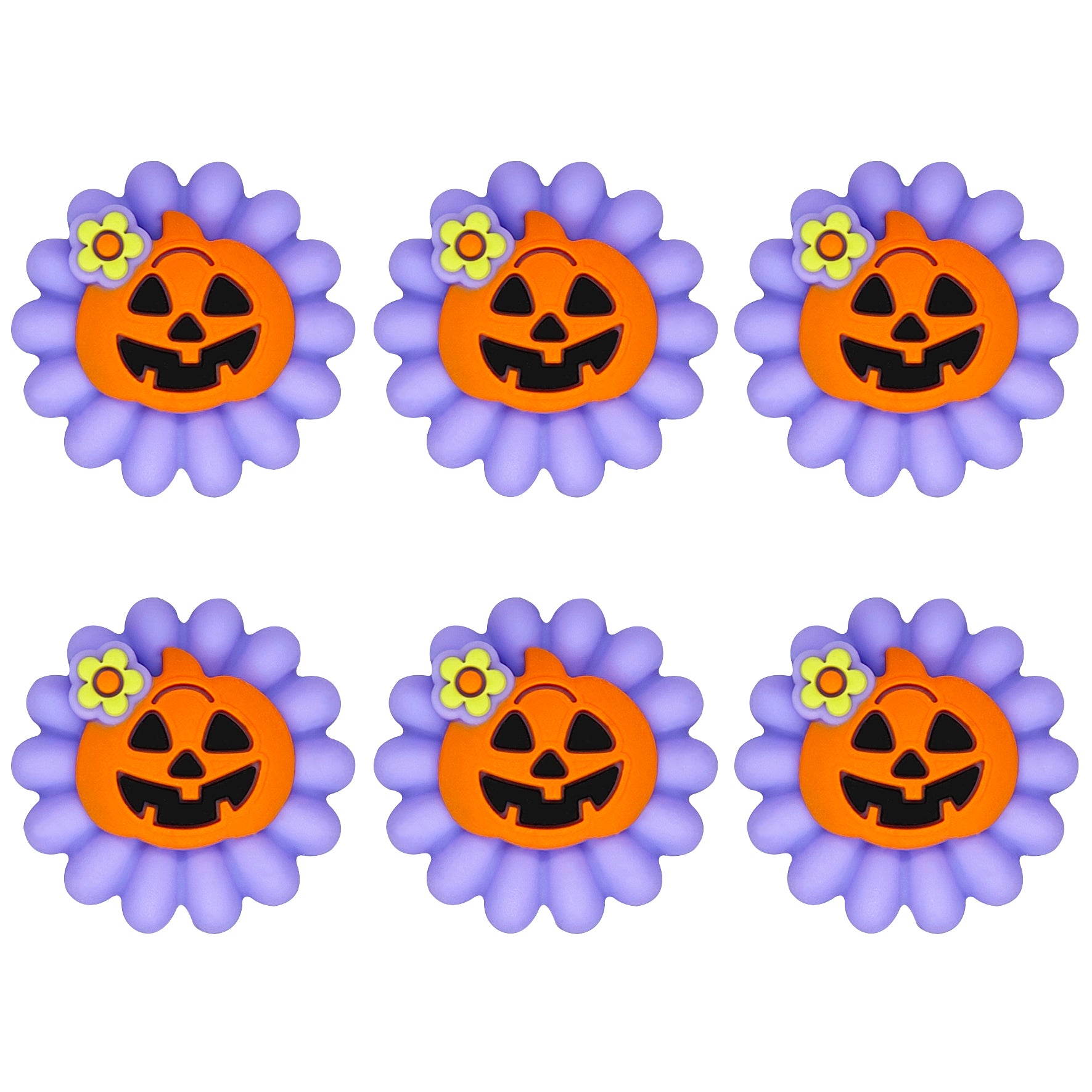3D Pumpkin Flower Halloween Focal