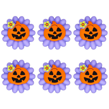 3D Pumpkin Flower Halloween Focal