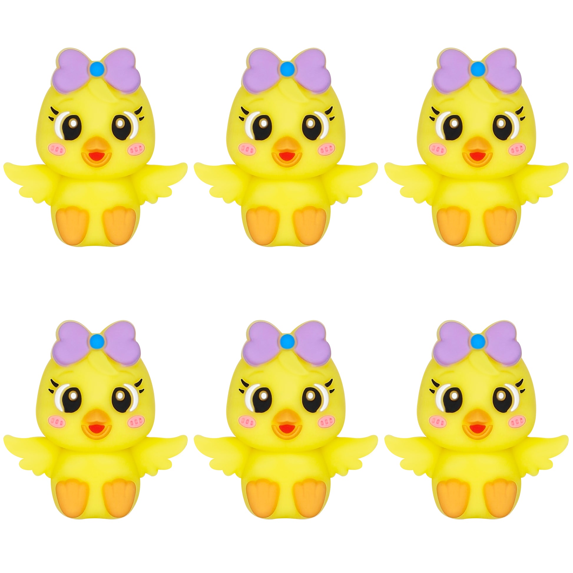 3D Purple Bow Duck Focal
