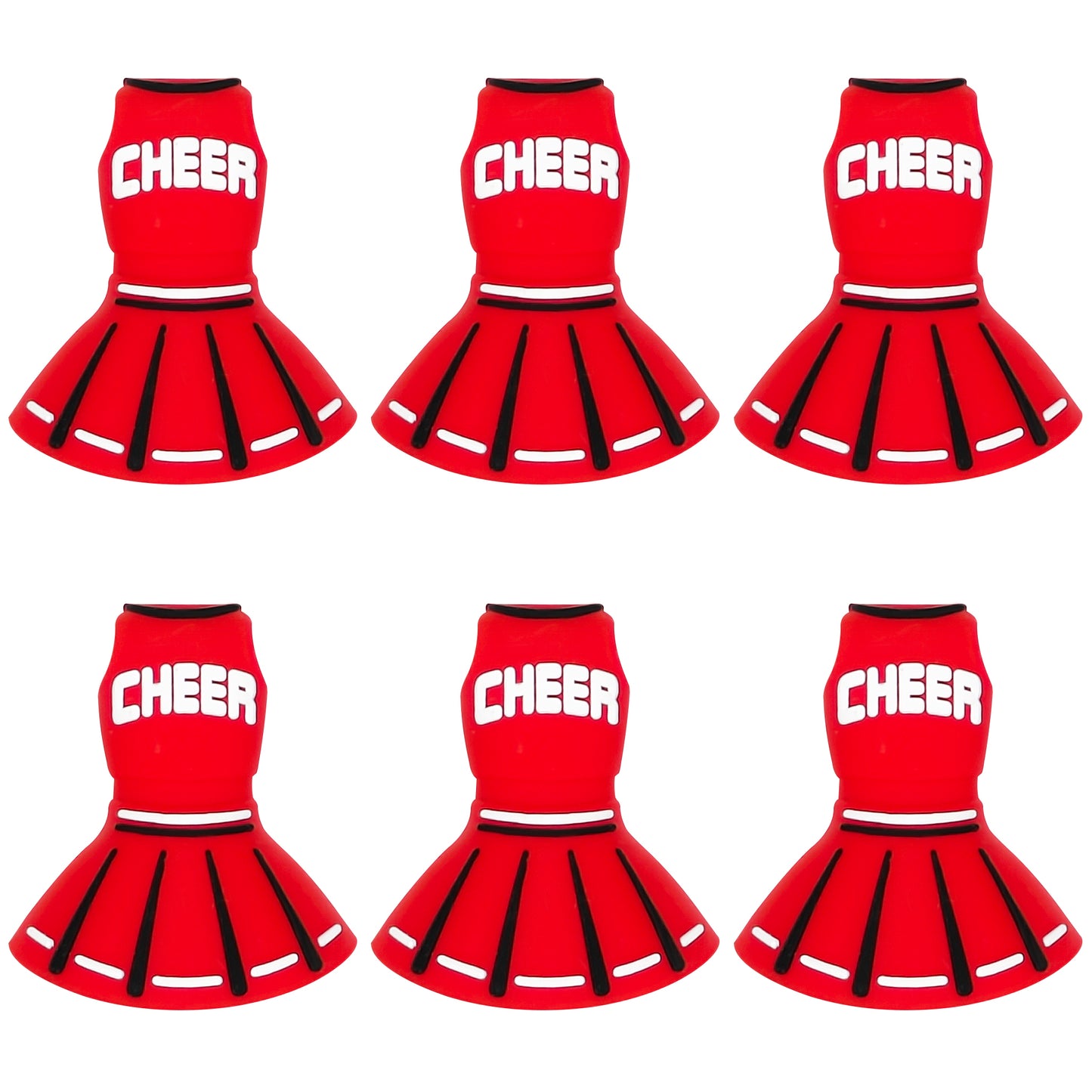 3D Red Cheer Dress Focal