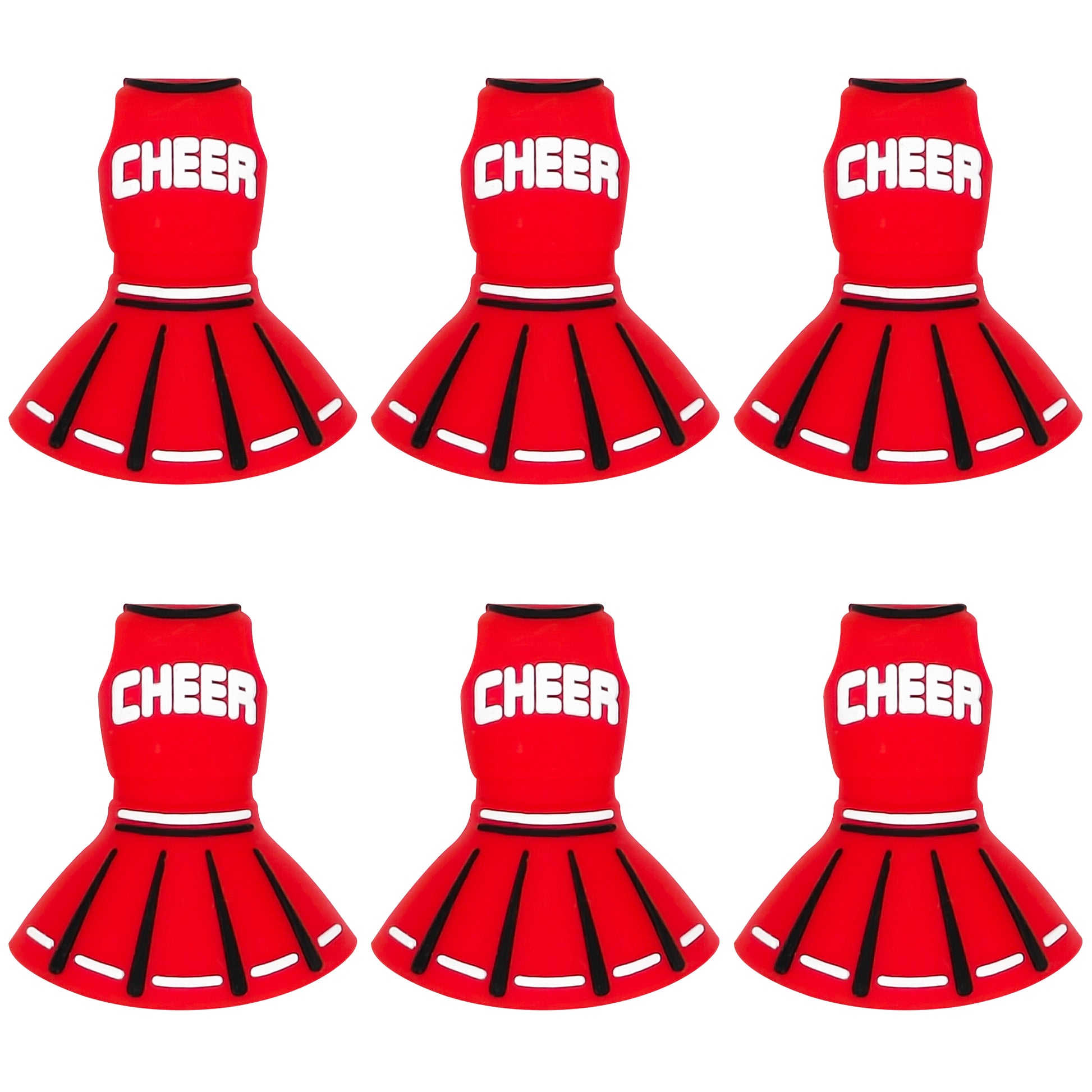 3D Red Cheer Dress Focal