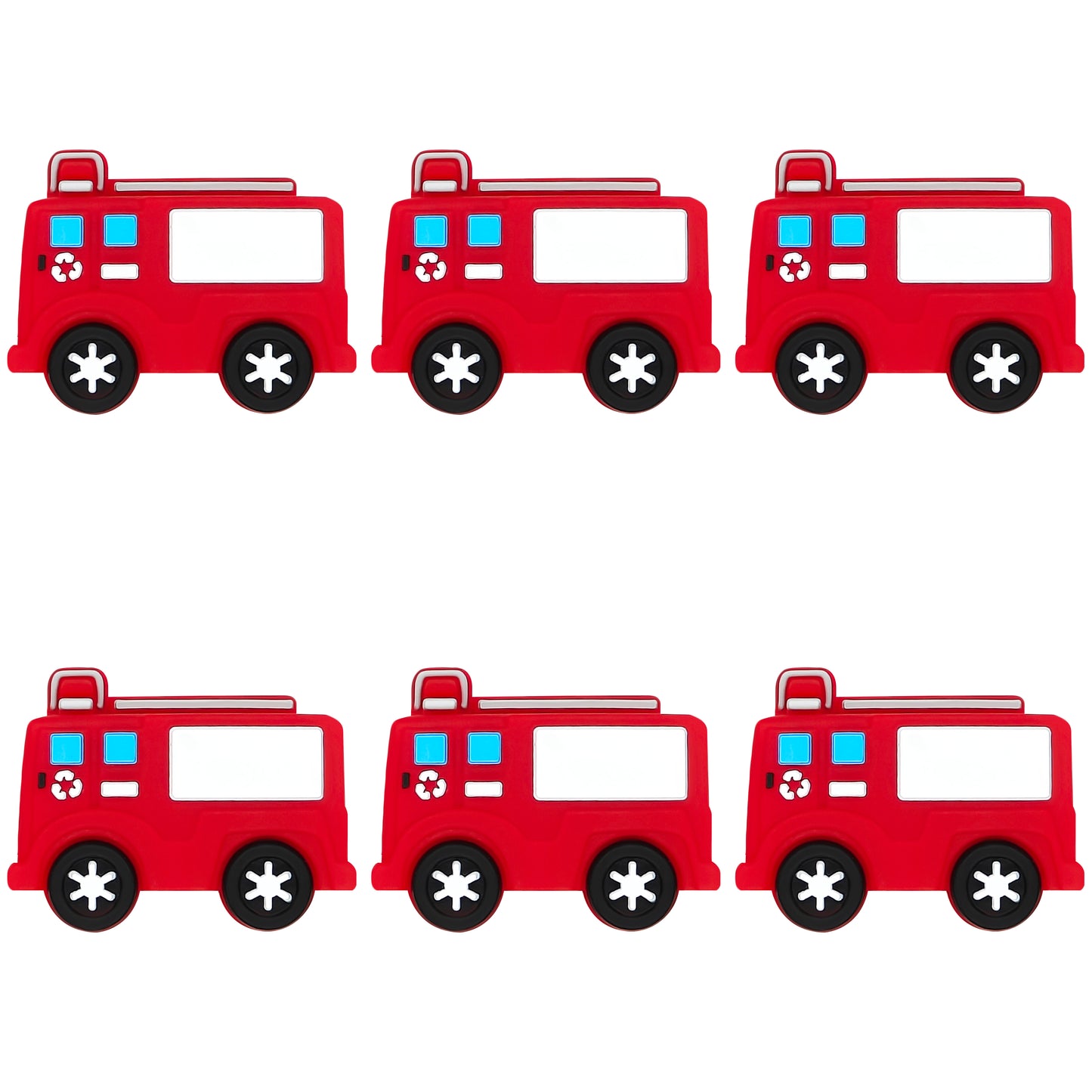 3D Red Fire Truck Focal